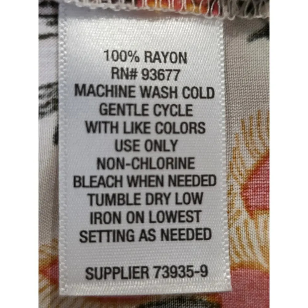 Liz Claiborne Sleeveless Shell Cream Blouse with Floral Size XL-New - Picture 5 of 5